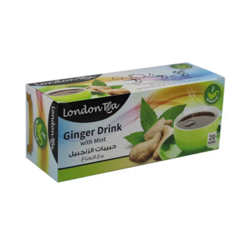 London Tea Ginger & Mint 20-Bags | London Tea In Lebanon