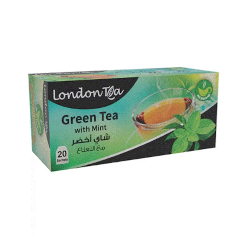 London Tea Green Mint 20-Bags | London Tea In Lebanon