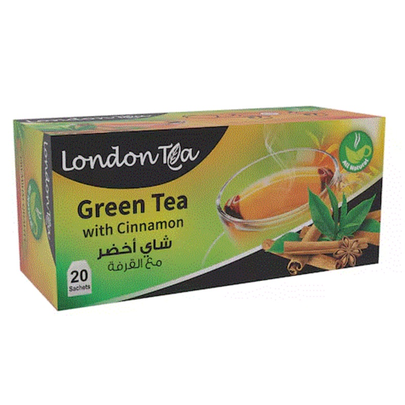 London Tea Green With Cinnamon 20-Bags | London Tea In Lebanon
