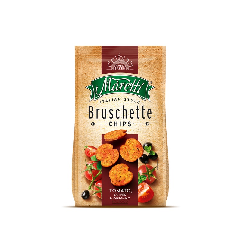 Maretti Bruschette Tomato Olives & Oregano Flavor Bread Bites 70g | Maretti In Lebanon