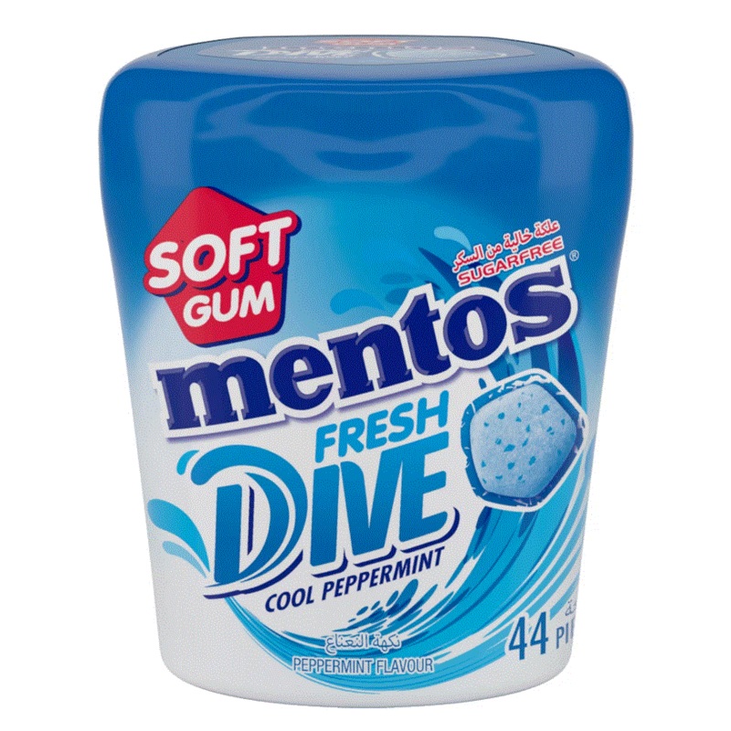 Mentos Fresh Dive Gum Peppermint 44 Pcs | Mentos In Lebanon