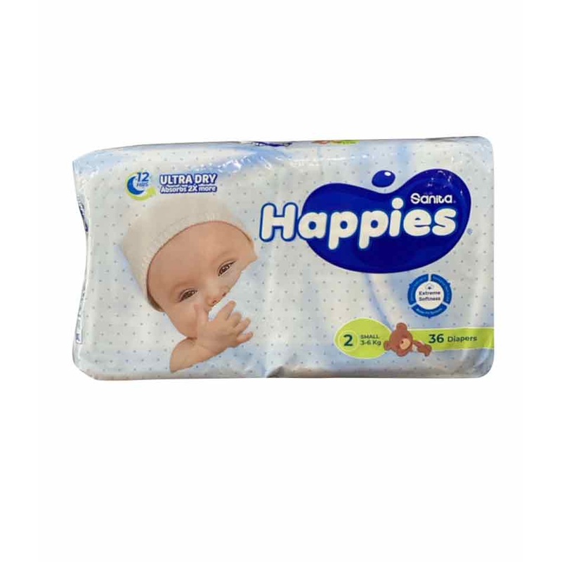 Sanita Happies Premium Small  Fitness Diapers Size 2 *36 Diapers| Sanita In Lebanon