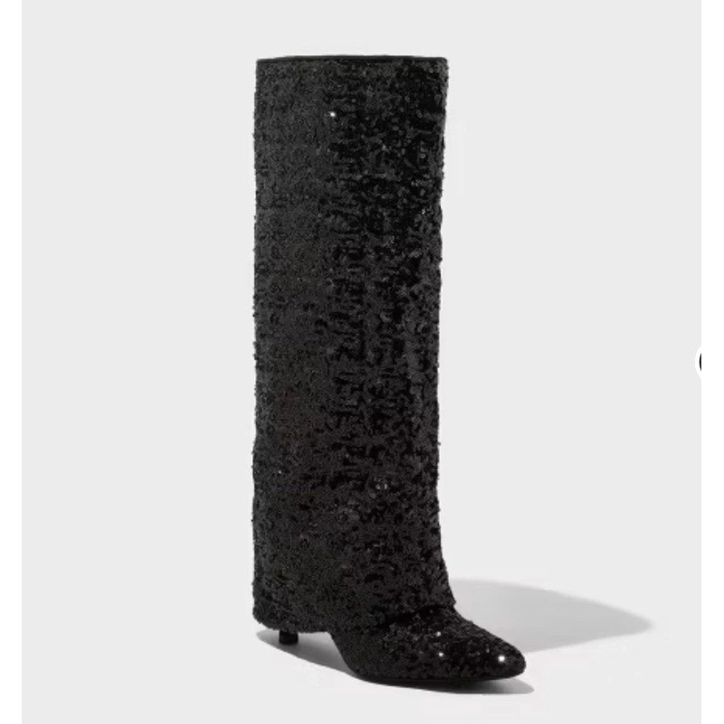 A New Day Women’s Abba Sequin Foldover Tall Boots | A New Day In Lebanon