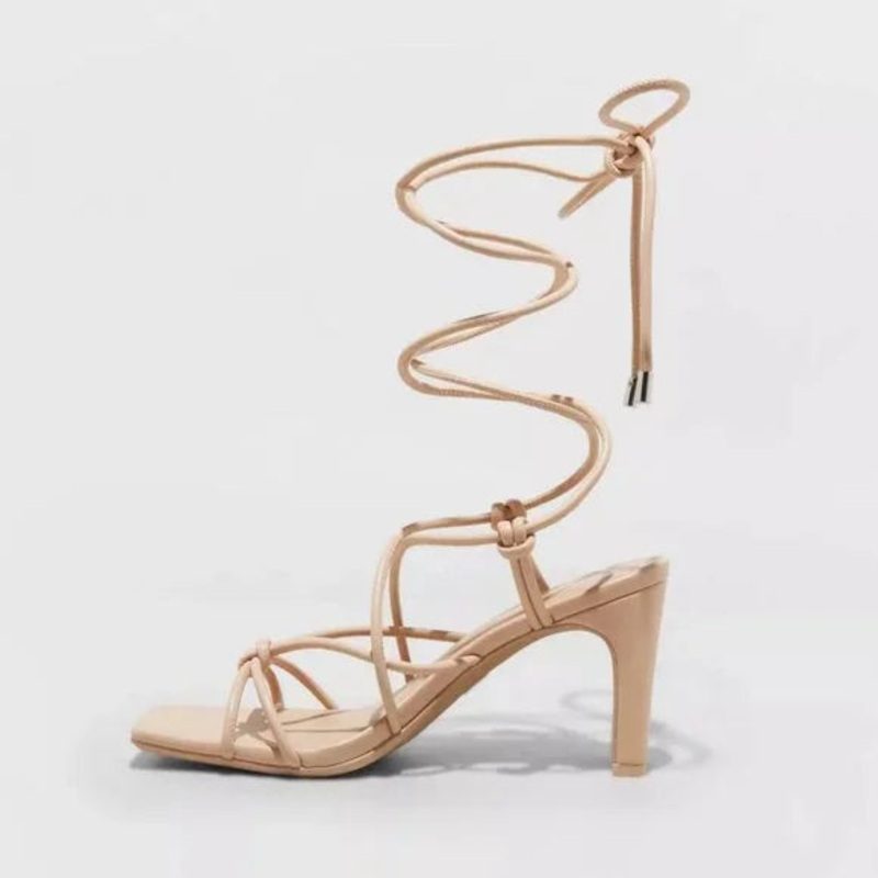 A New Day Women’s Beige Strappy Heeled Sandals | A New Day In Lebanon