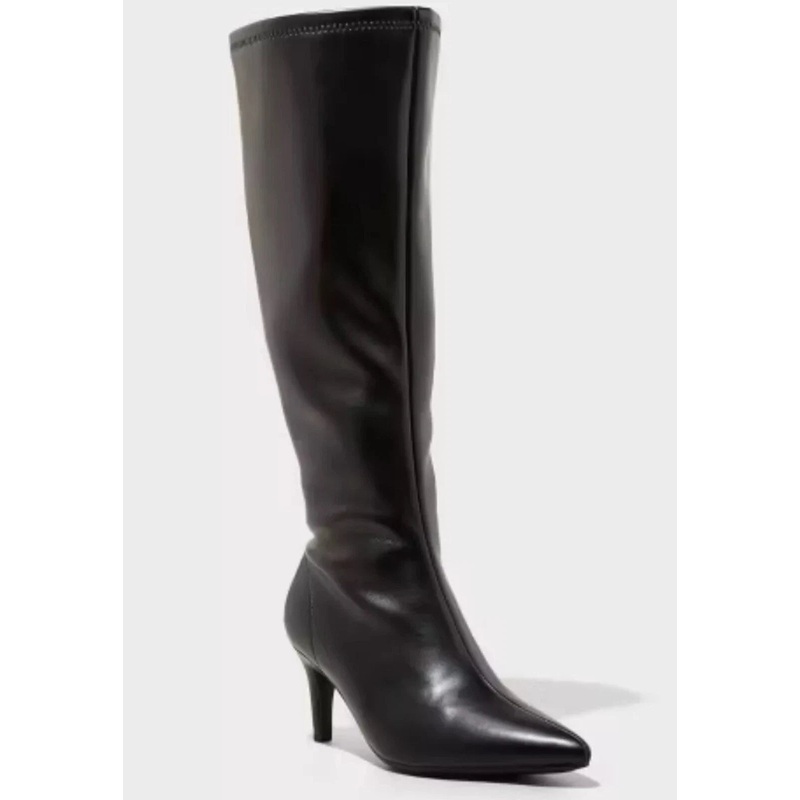 A New Day Women’s Black Nelly Stiletto Mid Heel Tall Boots | A New Day In Lebanon