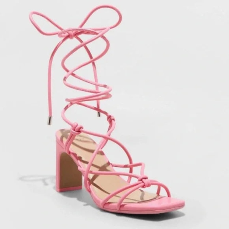 A New Day Women’s Fuschia Strappy Heeled Sandals | A New Day In Lebanon