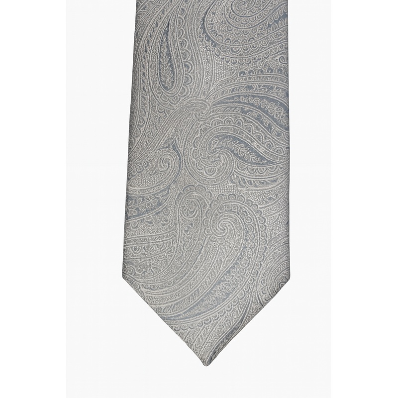 Alfani Men’s Light Gray Slim Paisley Tie ABL446