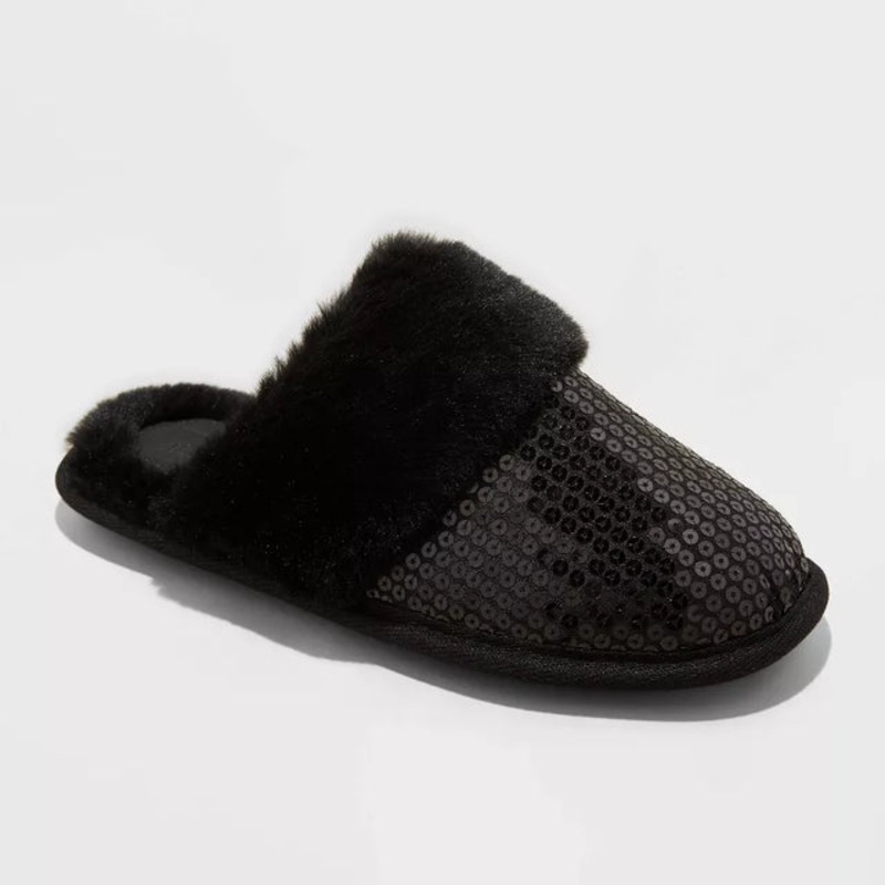 Auden Women’s Black Rae Sequin Scuff Slippers| Auden In Lebanon