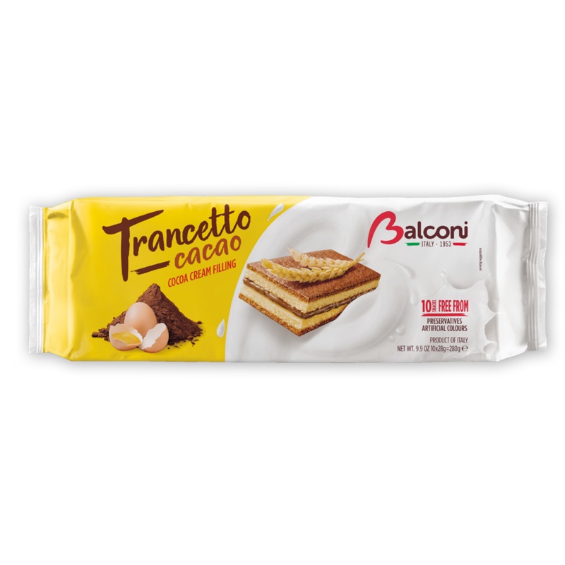 Balconi Trancetto Cacao Cocoa Cream Filling Cakes 280g| Balconi In Lebanon