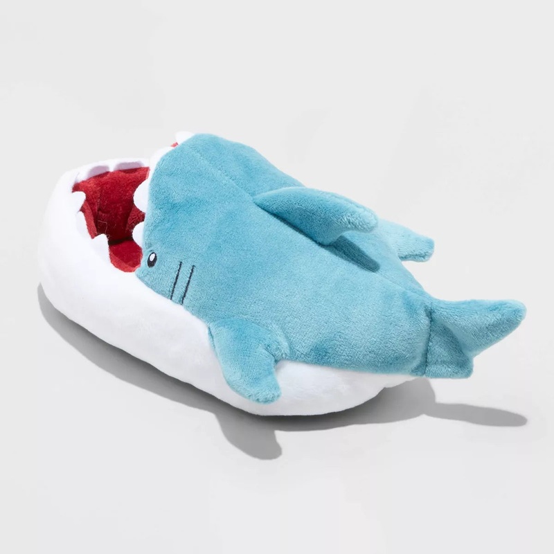 Cat & Jack Boy’s Blue Bruce Shark Loafer Slippers |Cat & Jack In Lebanon
