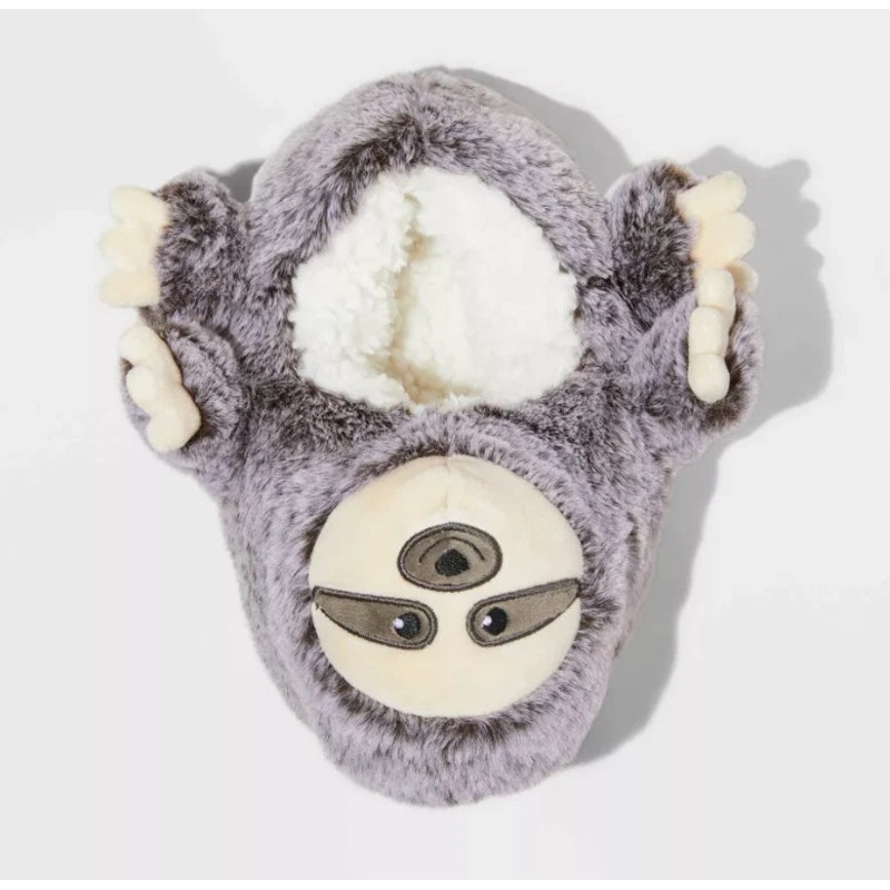 Cat & Jack Boys’ Gray  Sloth Print Loafer Slippers  |Cat & Jack In Lebanon
