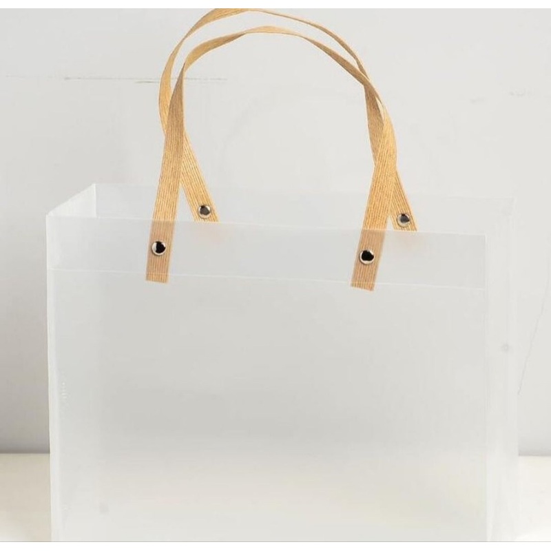 Hinox Plastic Gift Bag With Bamboo Handle H-6 10x27x30 | Hinox In Lebanon