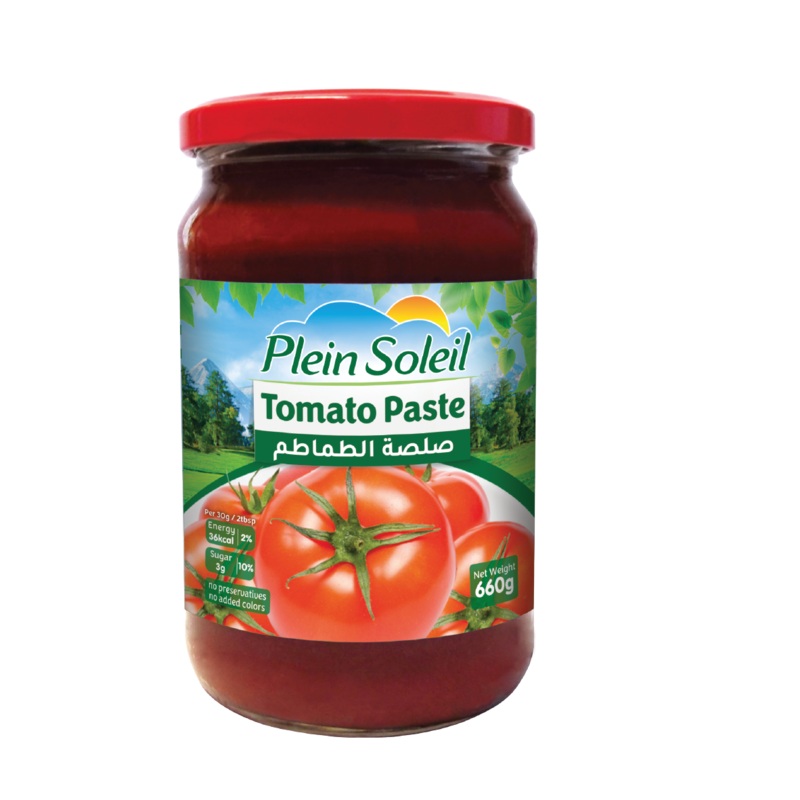 Plein Soleil Tomato Paste Glass Jar 660g | Plein Soleil In Lebanon