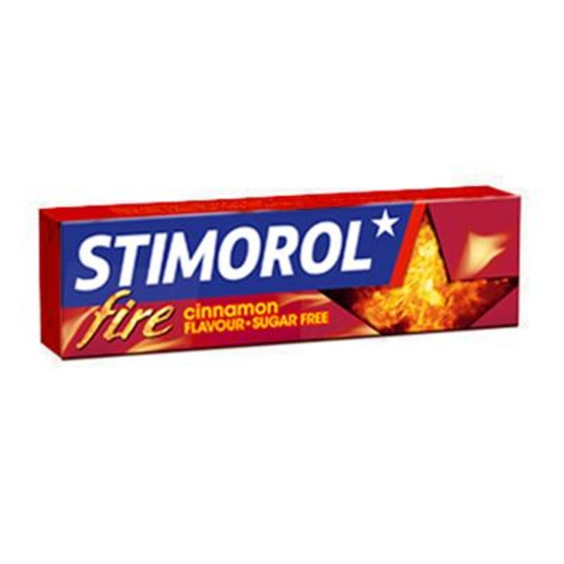 Stimorol Fire Cinnamon Flavour Chewing Gum Sugar Free 14g | Stimorol In Lebanon
