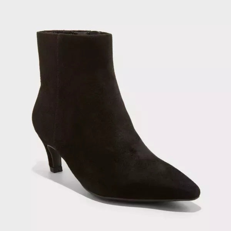 Universal Thread Women’s Black Taylor Kitten Heel Ankle Boots | Universal Thread In Lebanon