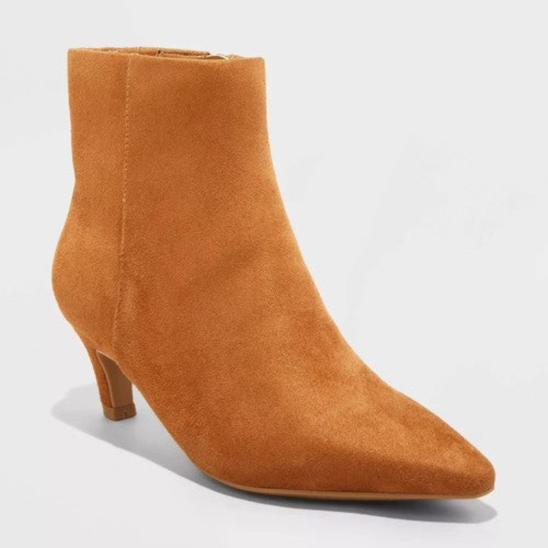 Universal Thread Women’s Camel Taylor Kitten Heel Ankle Boots | Universal Thread In Lebanon