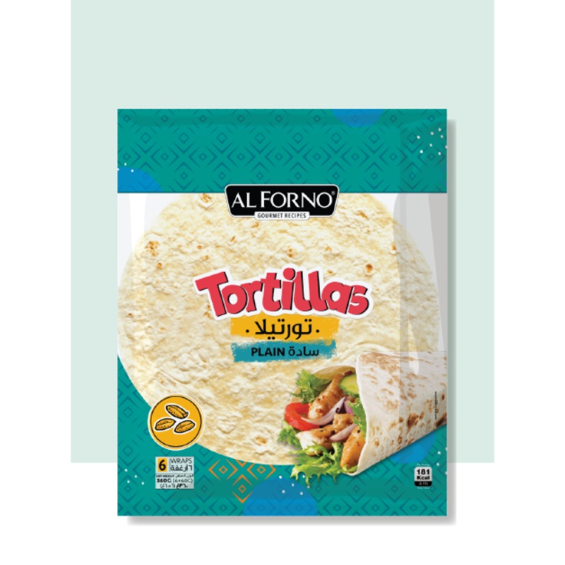 Al Forno Tortillas Plain 6 Wraps 360g | Al Forno In Lebanon