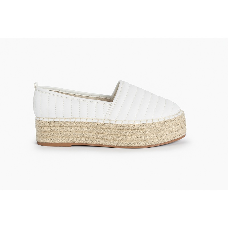 Asos Design Women’s White Flatform Ballerinas |Asos Design In Lebanon