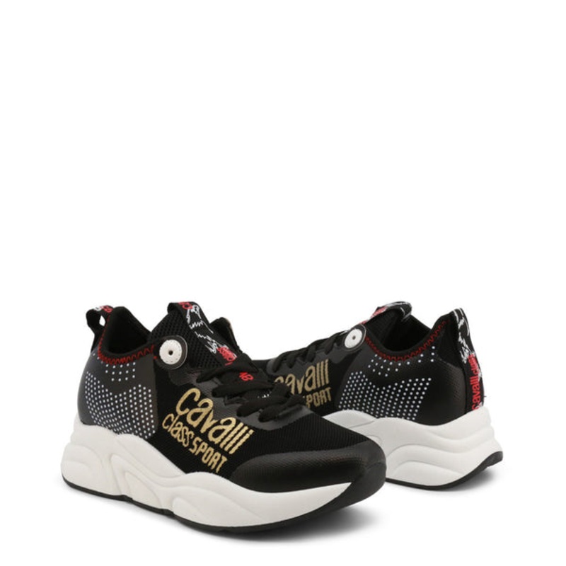 Cavalli Class Sport Women’s Black Casual Wedge Sneakers |Cavalli Class Sport In Lebanon