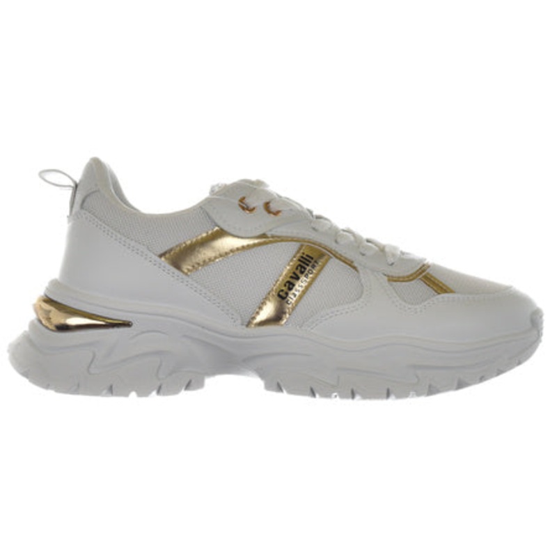 Cavalli Class Sport Women’s White & Gold CW8643 Sneakers |Cavalli Class Sport In Lebanon