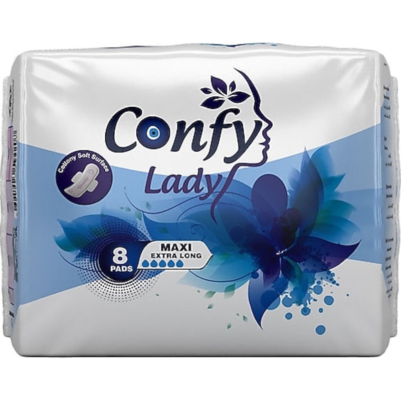 Confy Lady Maxi Extra Long 8 Pads | Confy In Lebanon