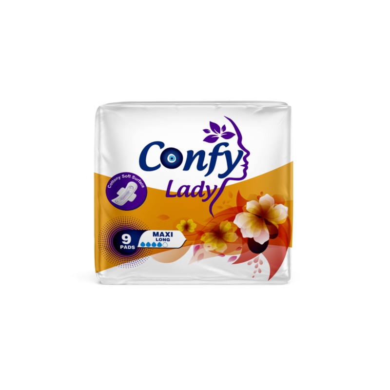 Confy Lady Maxi Long 9 Pads | Confy In Lebanon