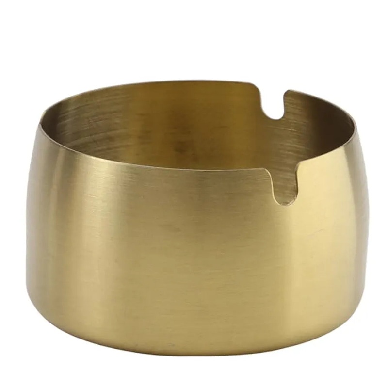Hinox Stainless Steel Gold Ashtray K-11 | Hinox In Lebanon