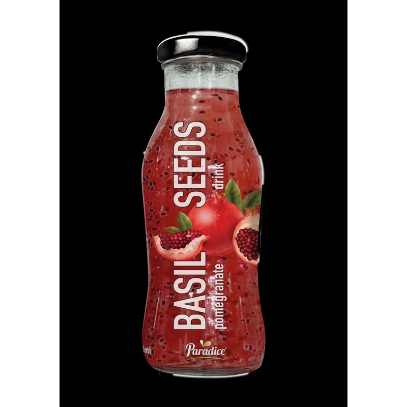 Paradice Basil Seeds Pomegranate Flavour 250ml | Paradice In Lebanon