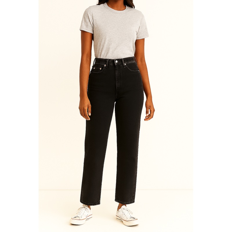 Asos Design Women’s Black Jeans ANF506 shr