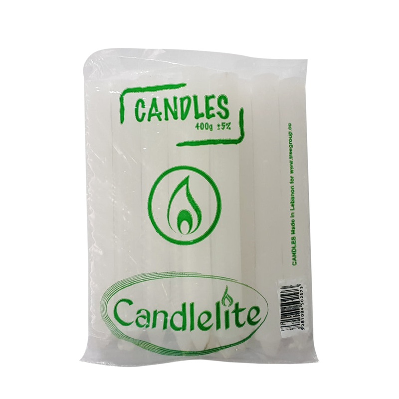 Candlelite White Candles 400g | Candlelite In Lebanon