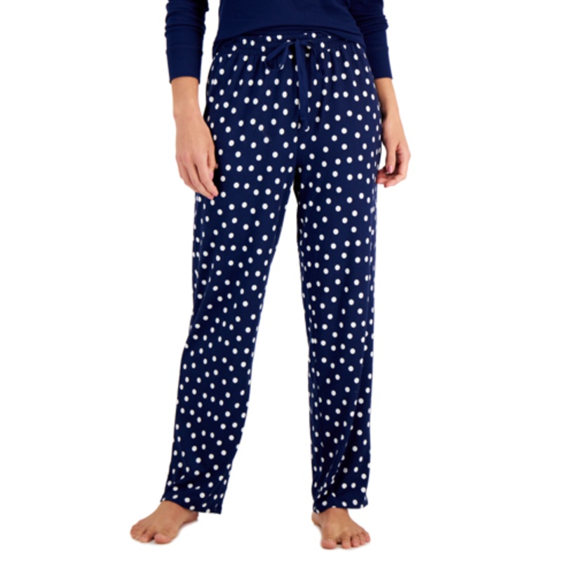 Charter Club Womens Butter Soft Printed Pa Medieval Blue Dots ABU326 s
