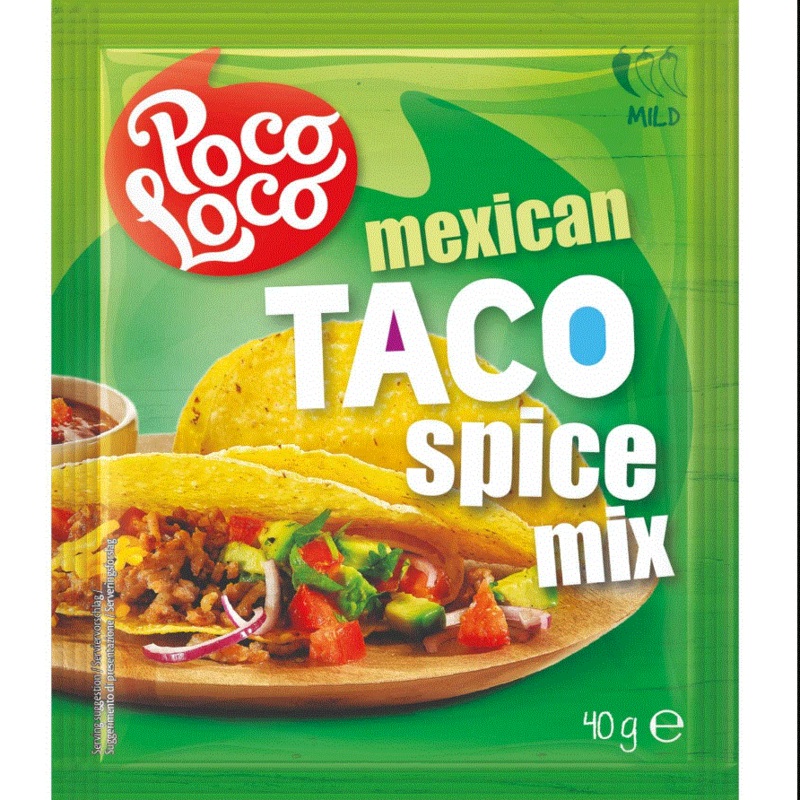 Poco Loco Mild Mexican Taco Spice Mix 40g | Poco Loco In Lebanon
