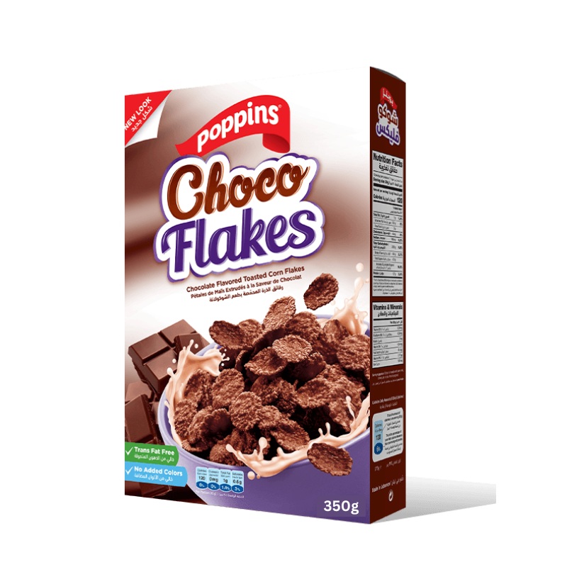 Poppins Choco Flakes 350g | Snips In Lebanon