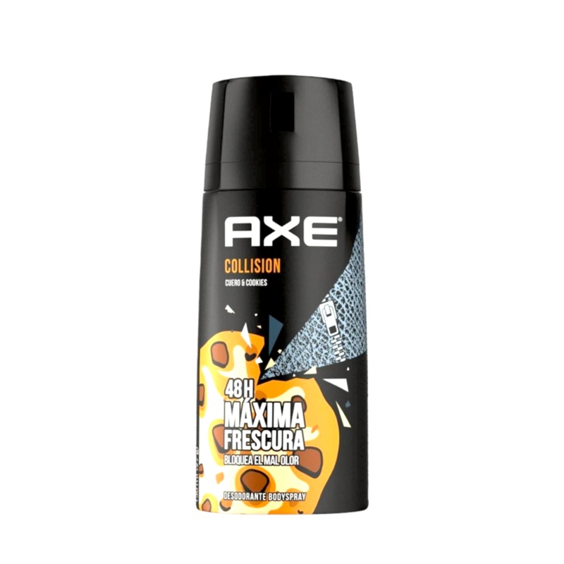 Axe Collision Cuero & Cookies 48H Non Stop Fresh Deodorant Body Spray For Men 150ml | Axe In Lebanon