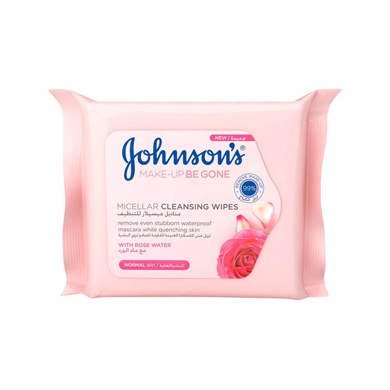 Johnsons Micellar Cleansing Wipes (with Rose Water)  25 Wipes | Johnson’s In Lebanon