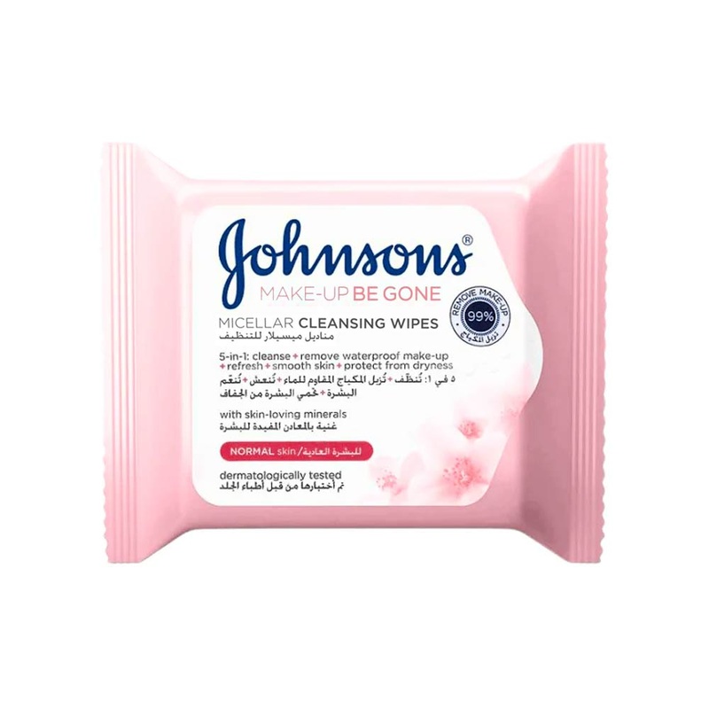 Johnsons Micellar Cleansing Wipes (with Skin-loving Minerals)  25 Wipes | Johnson’s In Lebanon