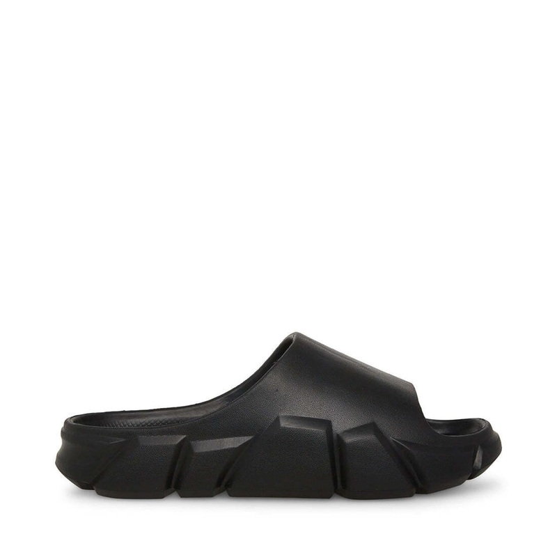 Steve Madden Men’s Black Charge Slide Slipper |Steve Madden In Lebanon