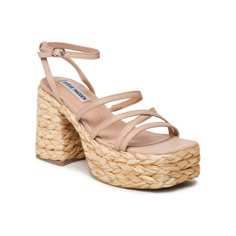 Steve Madden Natural Leather Belise Sandal’s  | Steve Madden In Lebanon