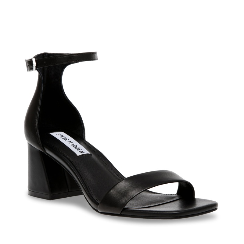 Steve Madden Women’s Black Leather Epix Heels |Steve Madden In Lebanon