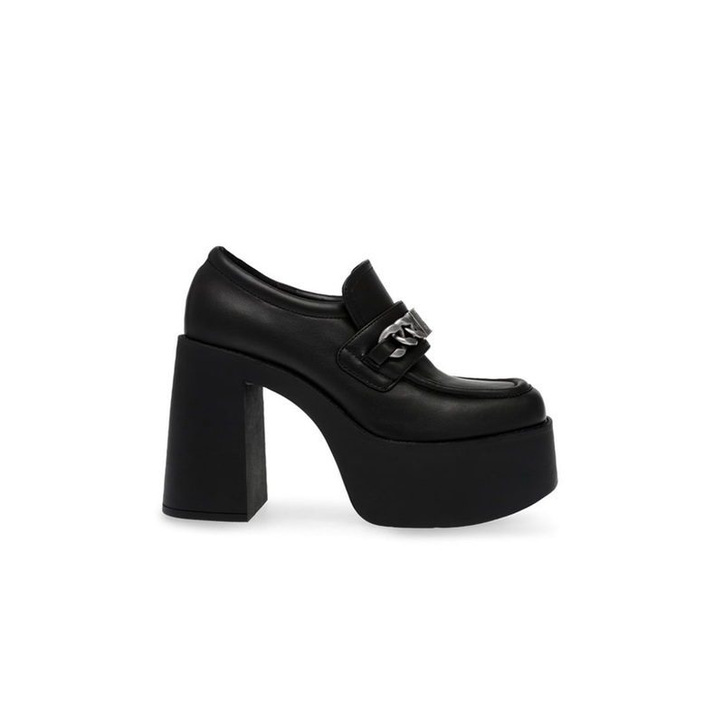 Steve Madden Women’s Black Leather Libe Rate Heels | Steve Madden In Lebanon
