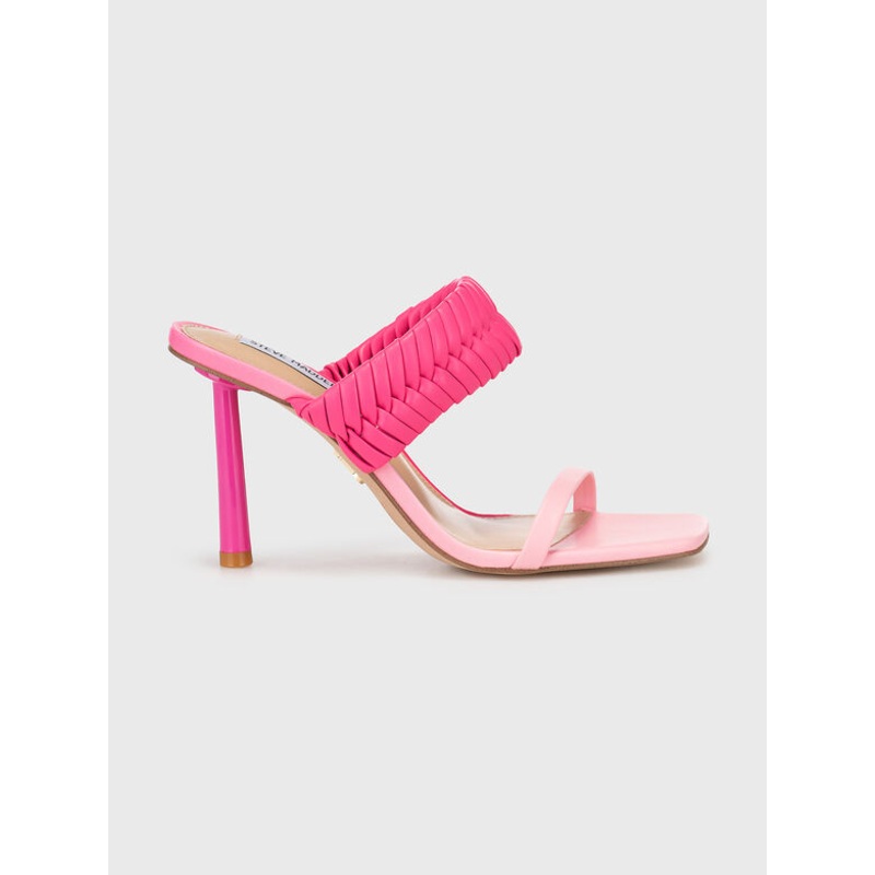 Steve Madden Women’s Pink Synthetic Enamor Leather Heeled Sandal |Steve Madden In Lebanon