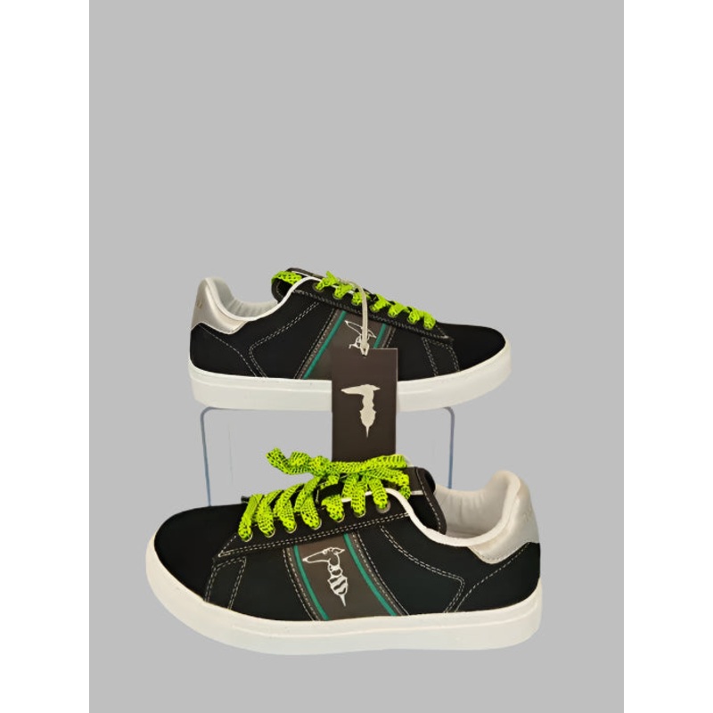 Trussardi Men’s Black Danus Golden Mix Sneakers | Trussardi in Lebanon