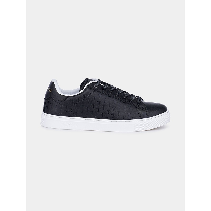 Trussardi Men’s Black Danus Over Leather Mix Sneakers | Trussardi in Lebanon