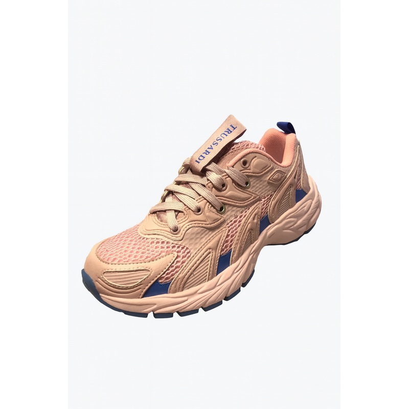 Trussardi Women’s Pink & Blue TAU Sneakers | Trussardi in Lebanon