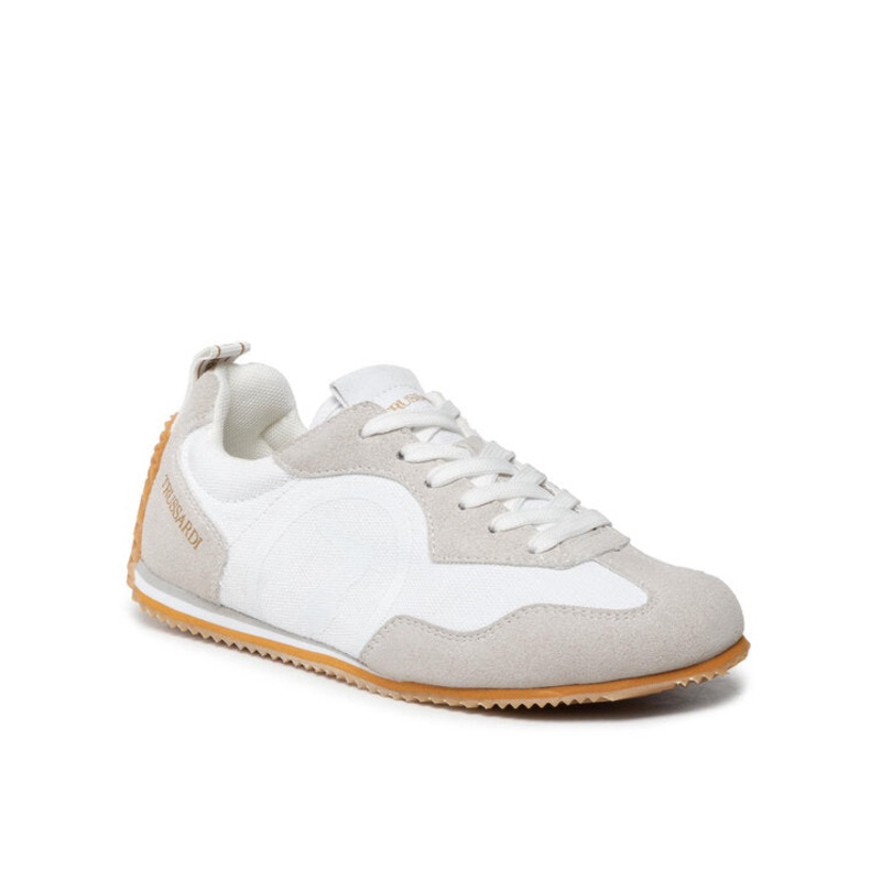 Trussardi Women’s White Brando Sneakers | Trussardi in Lebanon