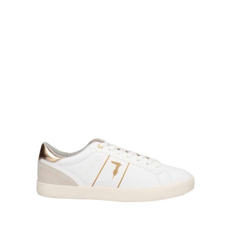 Trussardi Women’s White Leather Ector Sneakers | Trussardi in Lebanon