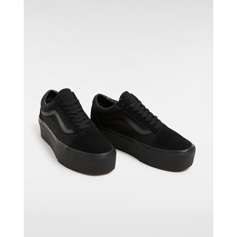 Vans Unisex Black Old School Stackform Sneakers |Vans In Lebanon
