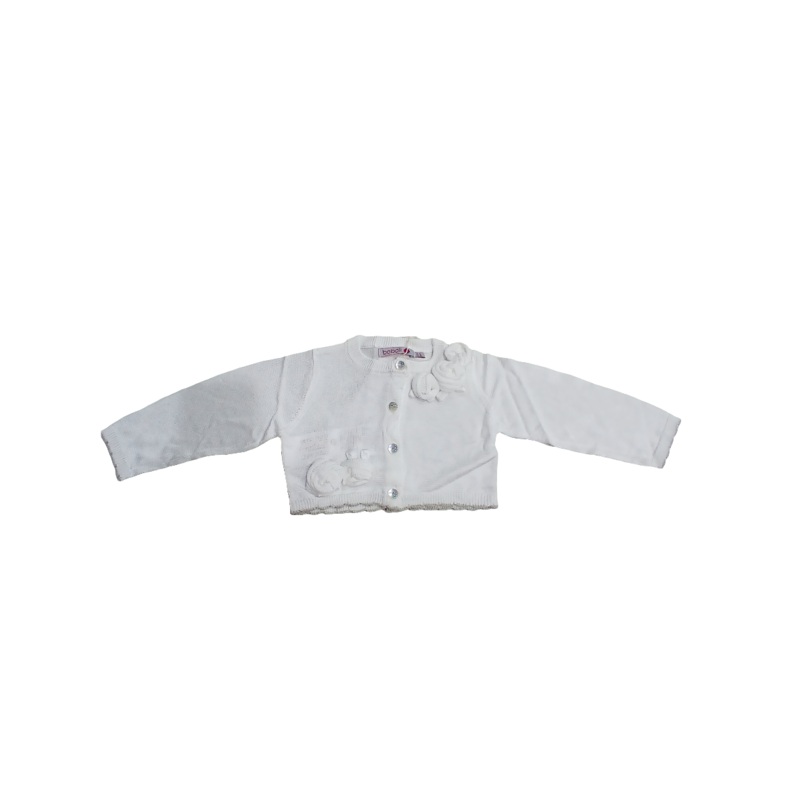 Boboli Baby Girl’s White Long-Sleeve Cardigan| Boboli in Lebanon
