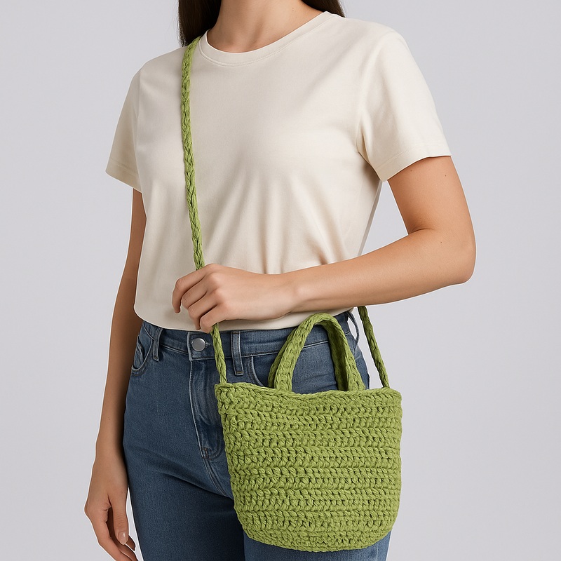C&A Women’s Green Straw shoulder Bag |C&A In Lebanon