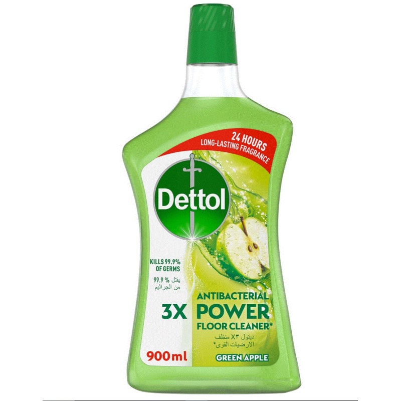Dettol Antibacterial Power Floor Cleaner Green Apple 900ml | Dettol In Lebanon